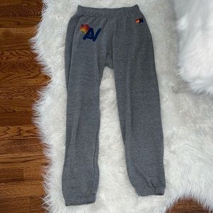 Grey Aviator Nation Sweatpants